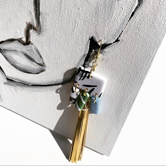 Handmade Tassel Earrings - Picture 4 of 5